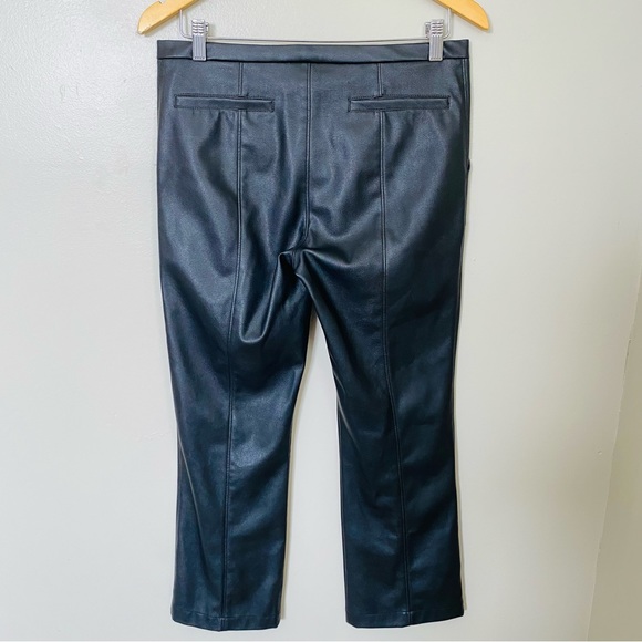 David Lerner NY Faux Vegan Leather Dress Pant Straight Leg  Ankle Pant Small - Picture 7 of 12